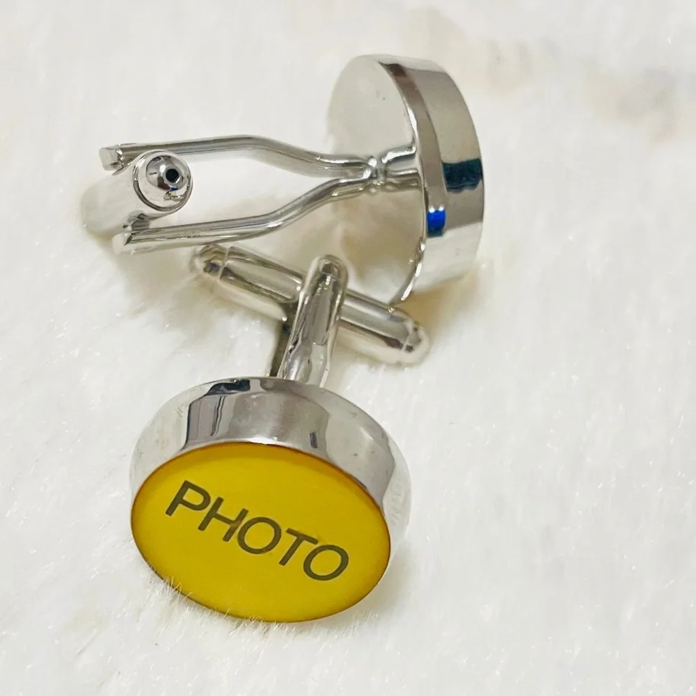Hipster Customizable Photo Cufflinks